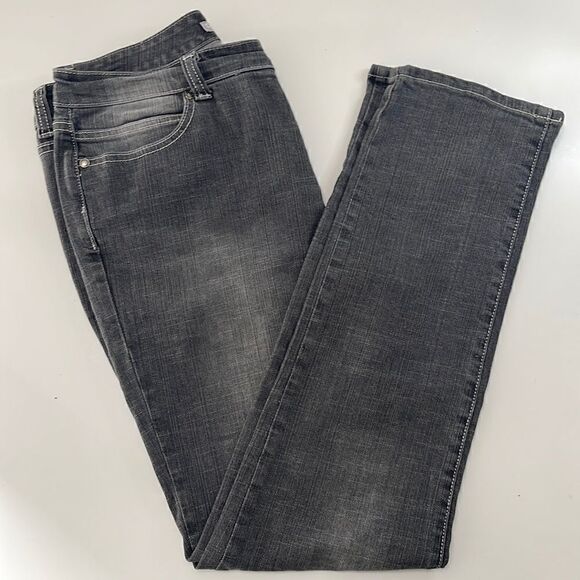 Chico’s Platinum Denim Jeans.  Gray.  Size 1 Reg.  Or Size 8 (See size chart). - Picture 1 of 8